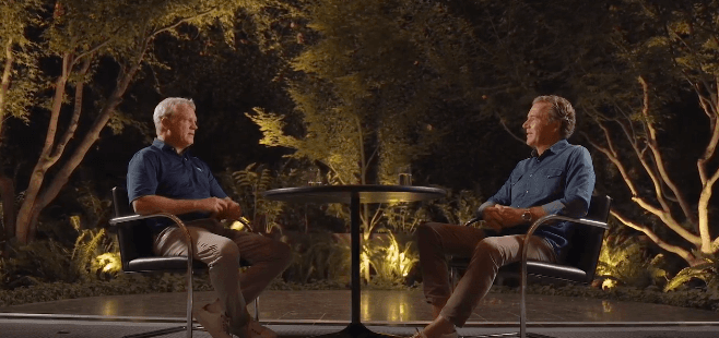 Don Scheffler and David Houck in conversation